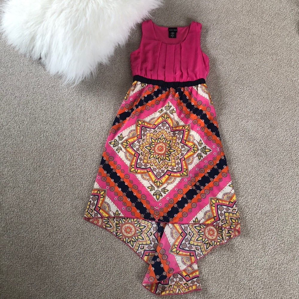 Floral paper doll dress